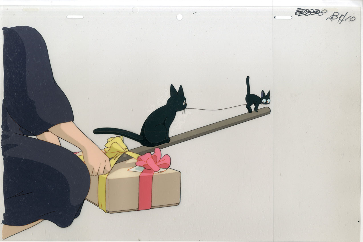 スタジオジブリセル画「魔女の宅急便 キキ、ジジ」 | Natsume Books