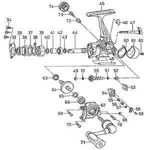 ダイワ(Daiwa) パーツ:SCプレッソ スピニングリール オシレーティング