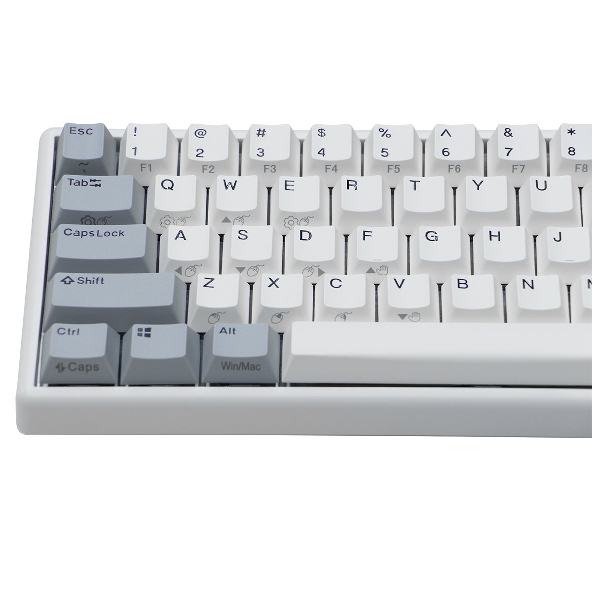 NiZ ATOM68 静電容量無接点キーボード コンパクトサイズ 白い