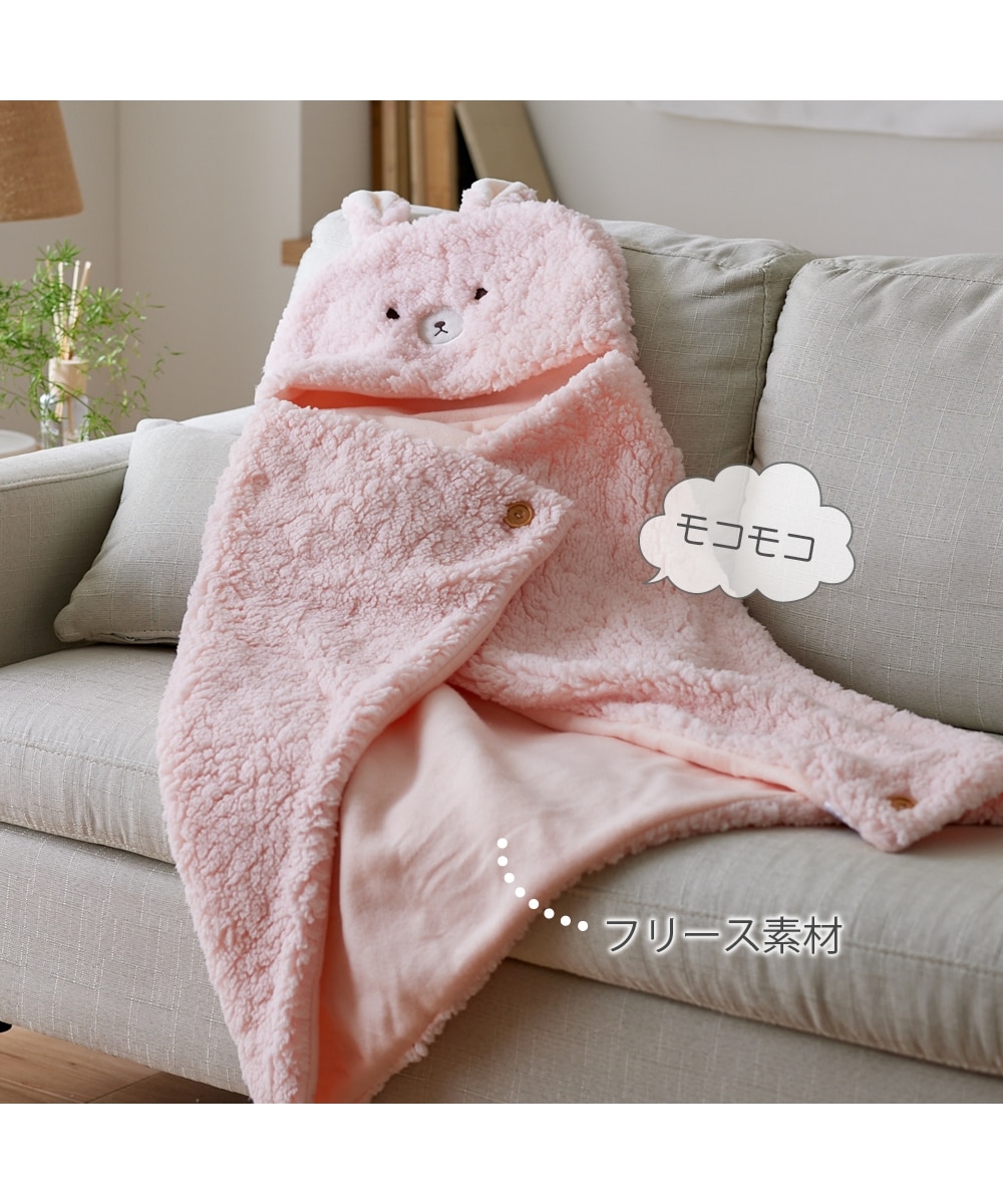 コンパクト5WAYひざ掛け モコモコアニマル 通販【ニッセン】