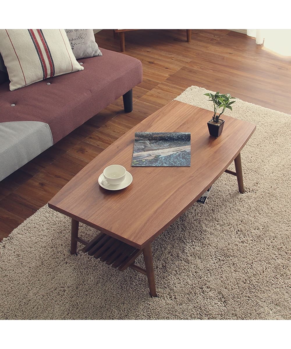 北欧ヴィンテージ風の棚付こたつテーブル(折りたたみ式) 通販【ニッセン】