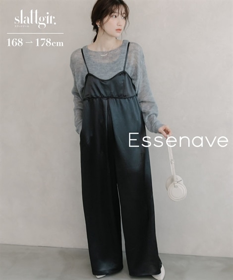 ブラック・黒系 大きいサイズ サロペット 通販【ニッセン公式】