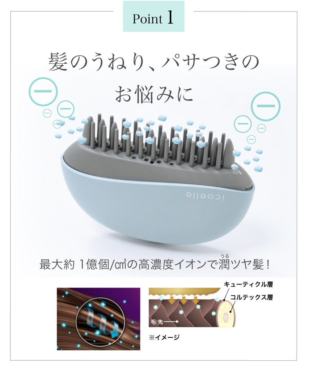 icoelle(イコエル) イオンコームアイロン 通販【ニッセン】