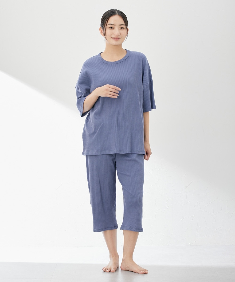 綿と暮らす】オーガニックコットン100％ 半袖ルームウェア上下