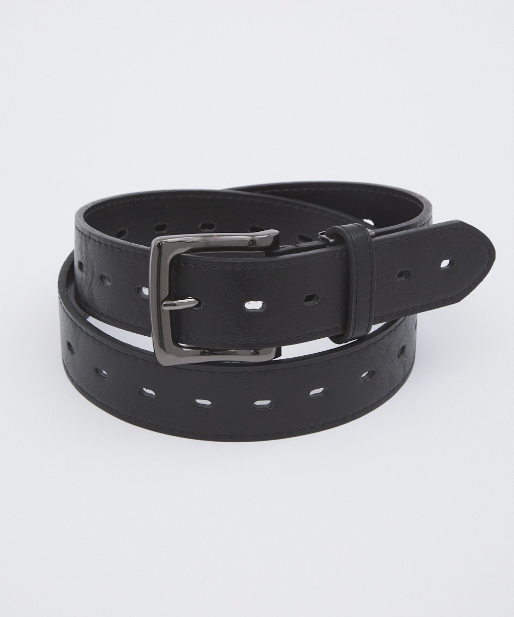ブラックニッケルバックル 4cm幅カジュアルベルト（選べる3サイズ