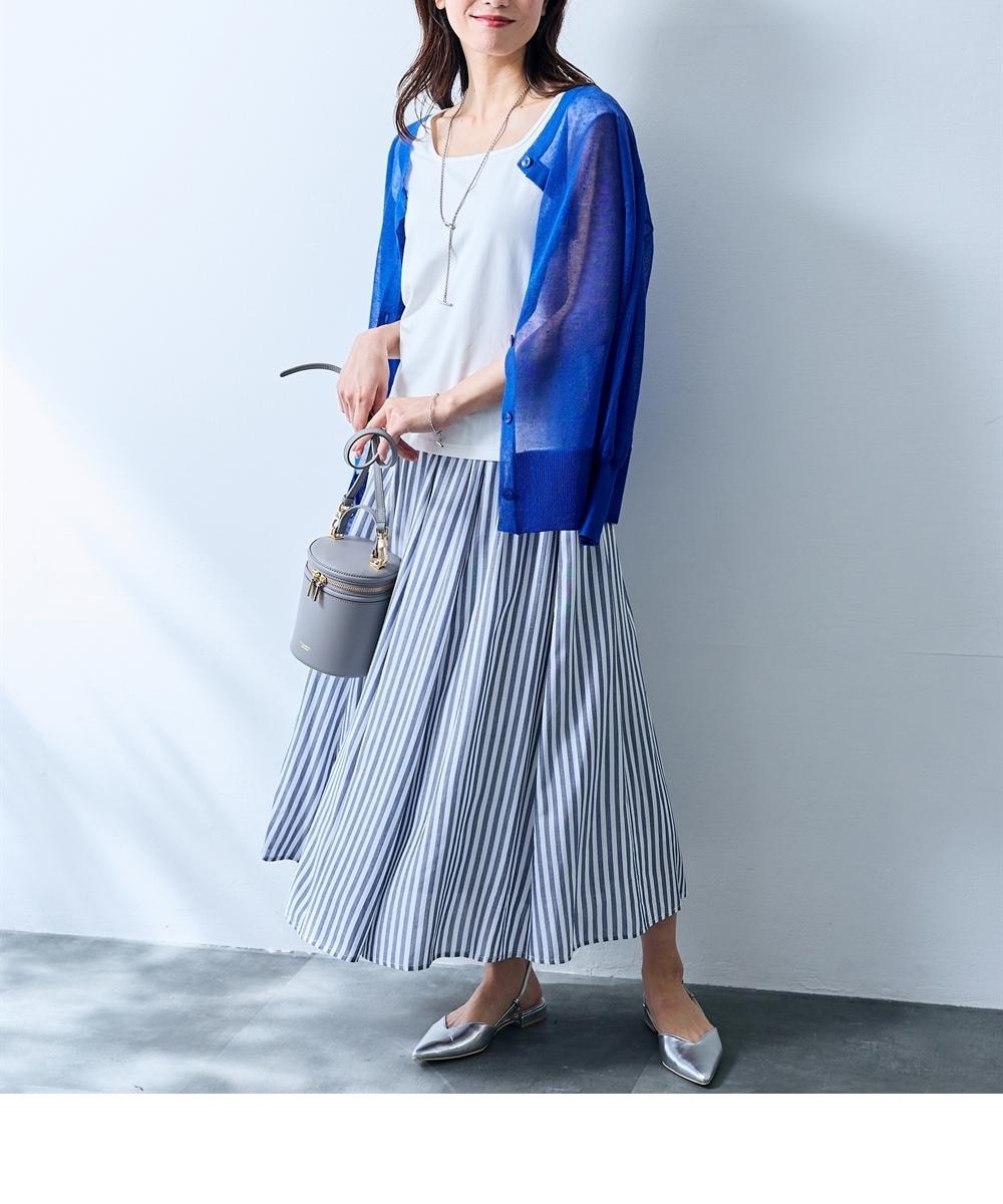 ストライプスカート＜大きいサイズ有＞【OtonaSMILE】 通販【ニッセン】