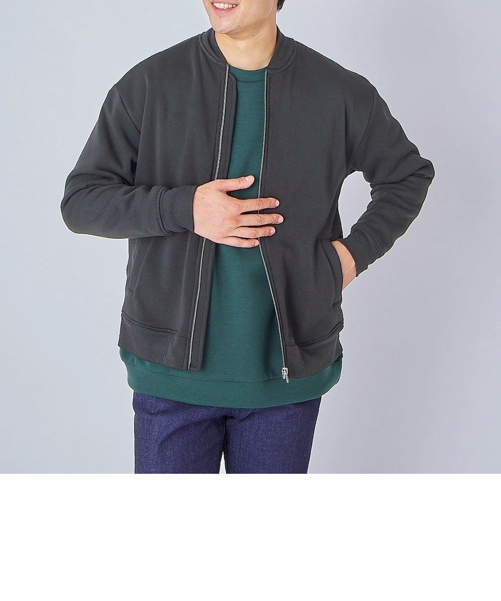 裏起毛カットソージップアップブルゾン 通販【ニッセン】