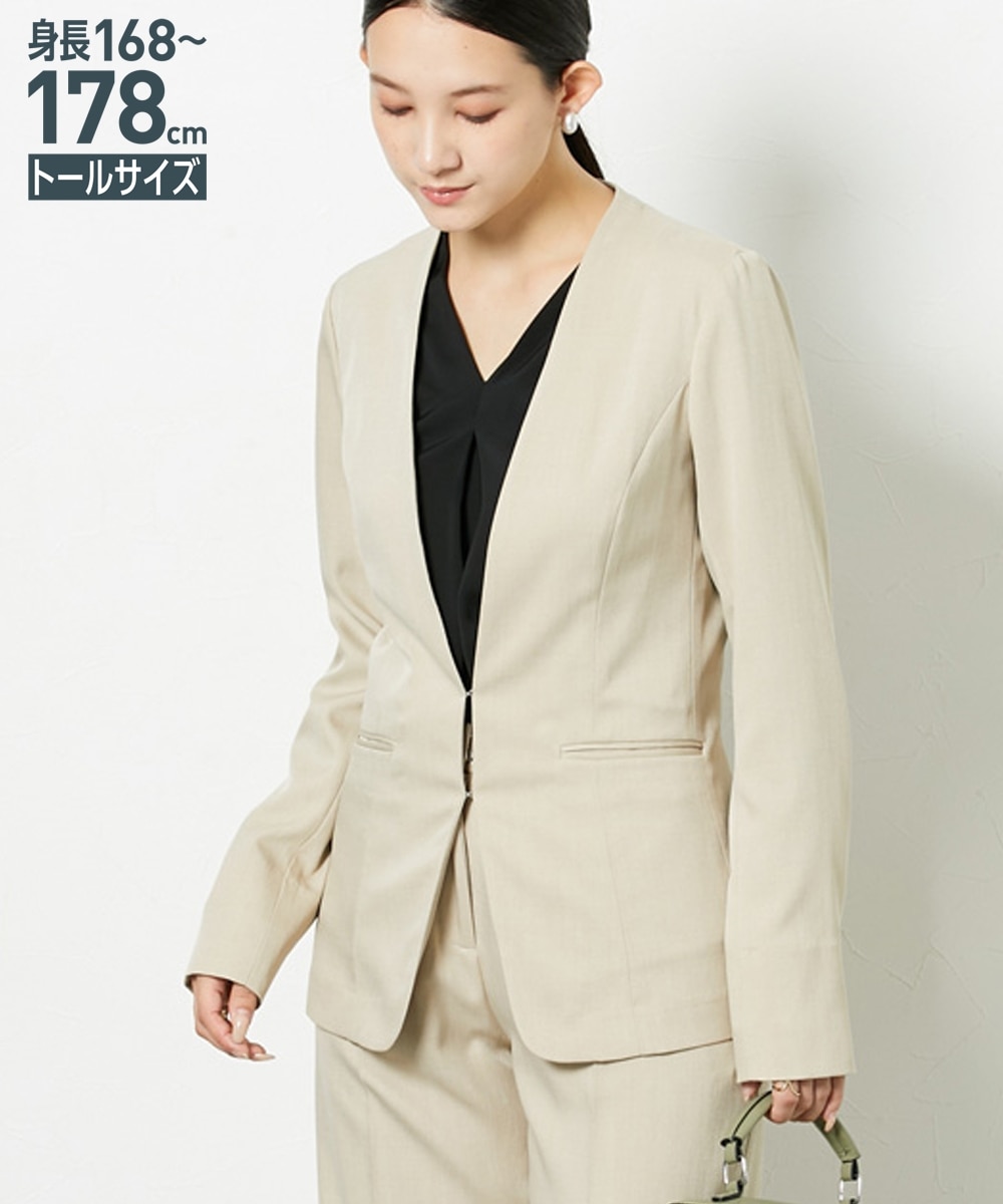 レディーススーツ】洗濯機で洗える セットアップ対応 高身長 ノー