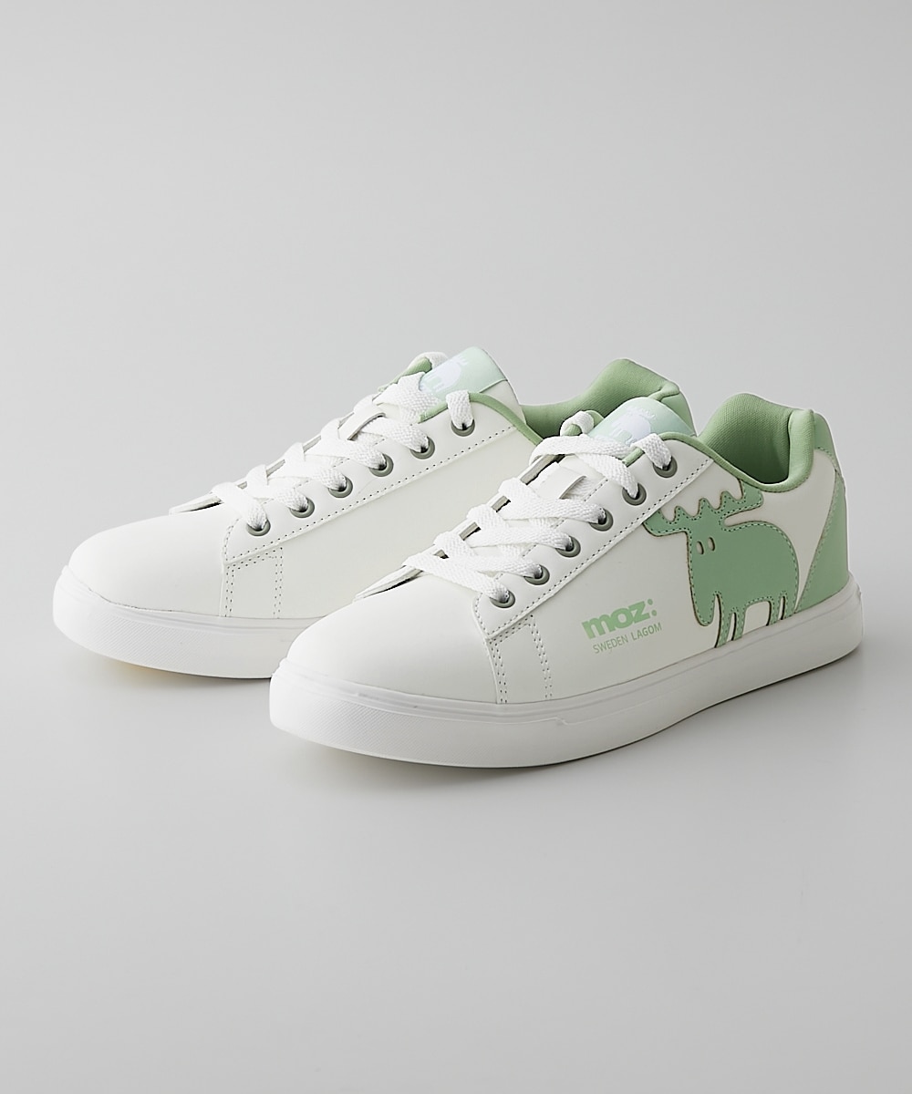 ゆったり幅広】moz（モズ）軽量ビッグロゴスニーカー（ワイズ4E