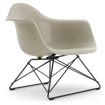 Eames Plastic Armchair LAR, Pebble, Without upholstery, Coated