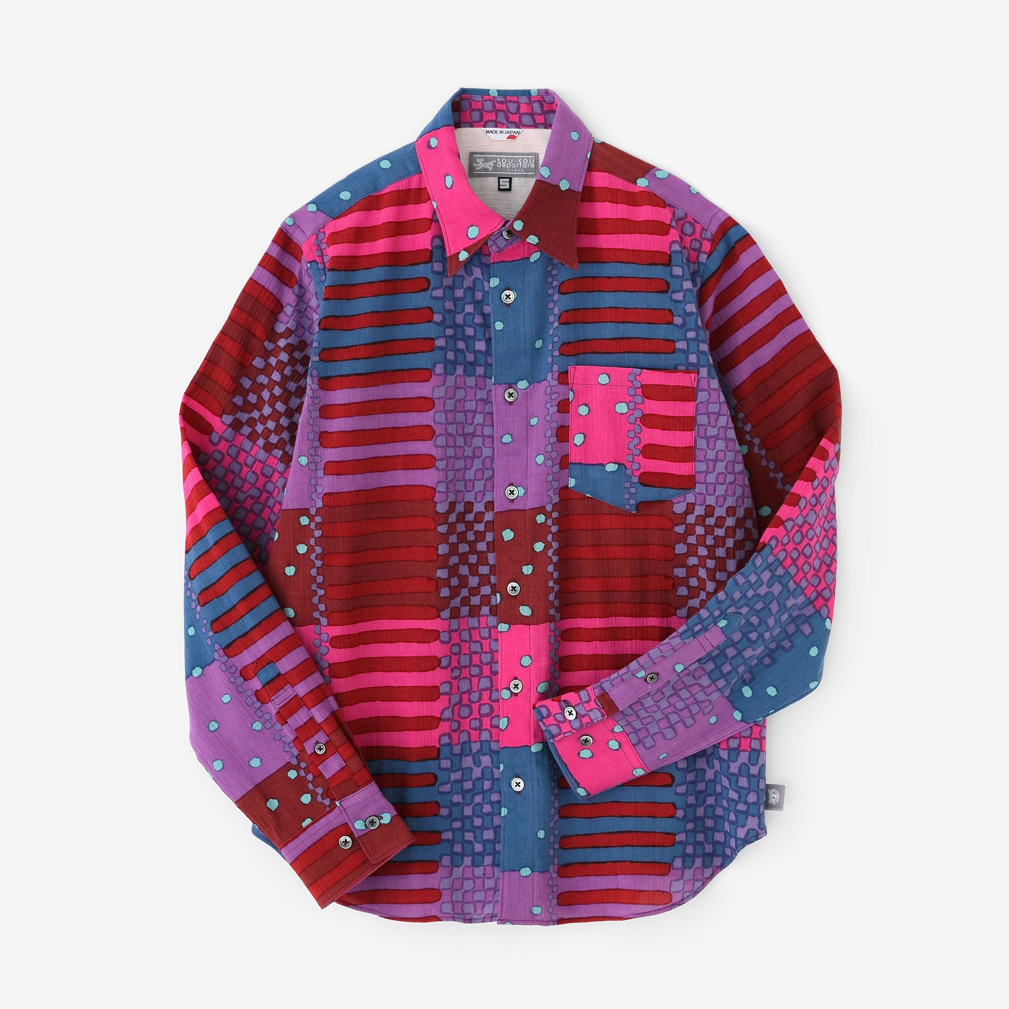 net限定】高島縮 20/20 シャツ／天目（てんもく）