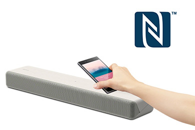 自由な配置を楽しむスリム＆コンパクトサウンドバー リビングライフを