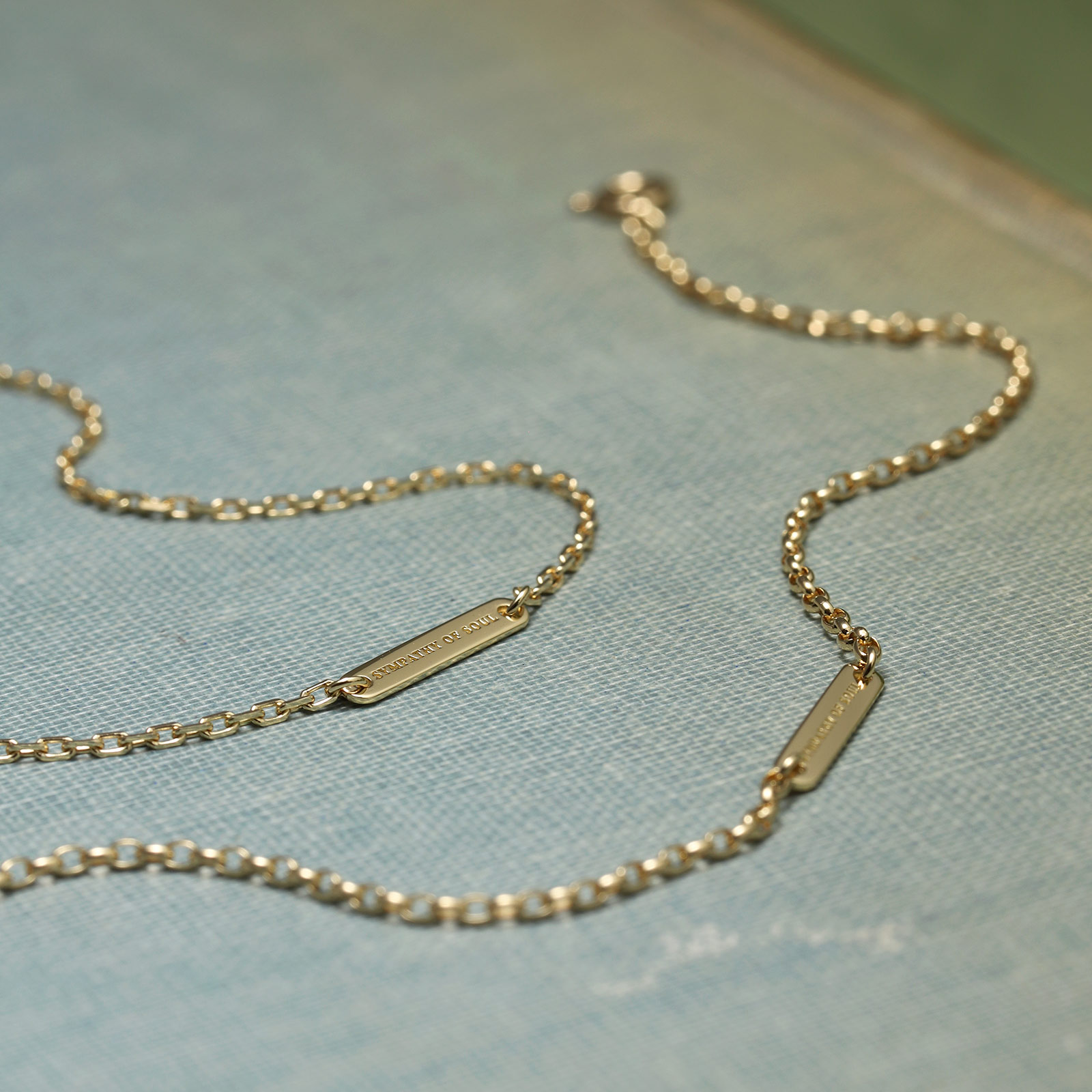 SYMPATHY OF SOUL（シンパシーオブソウル） Logo Plate Bracelet - Oval