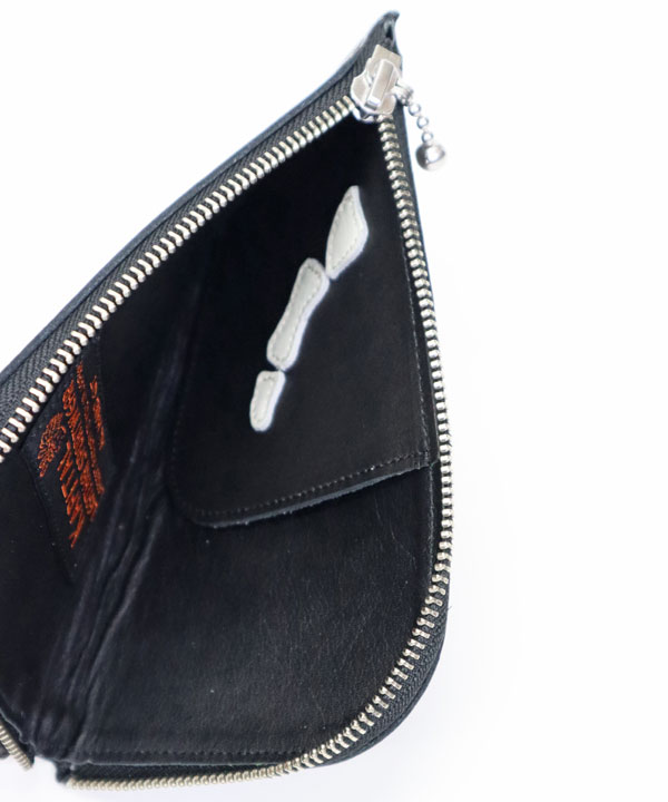 KAPITAL キャピタル レザーTHUMBS UP BONE HAND ZIP ネックBAG - SE7EN