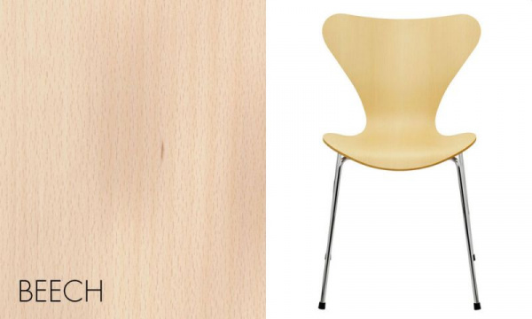 セブンチェア 3107 / ナチュラルウッド ビーチ / クローム脚FRITZ