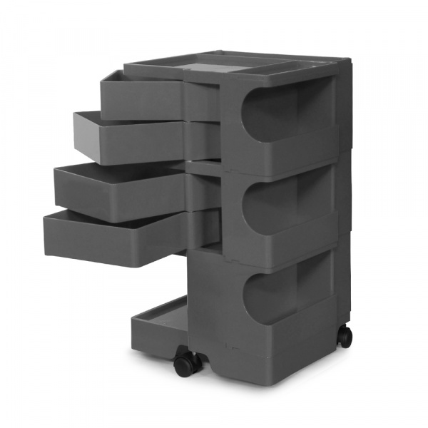 ボビーワゴン 3段4トレイ / トルネードグレーB-Line（ビーライン