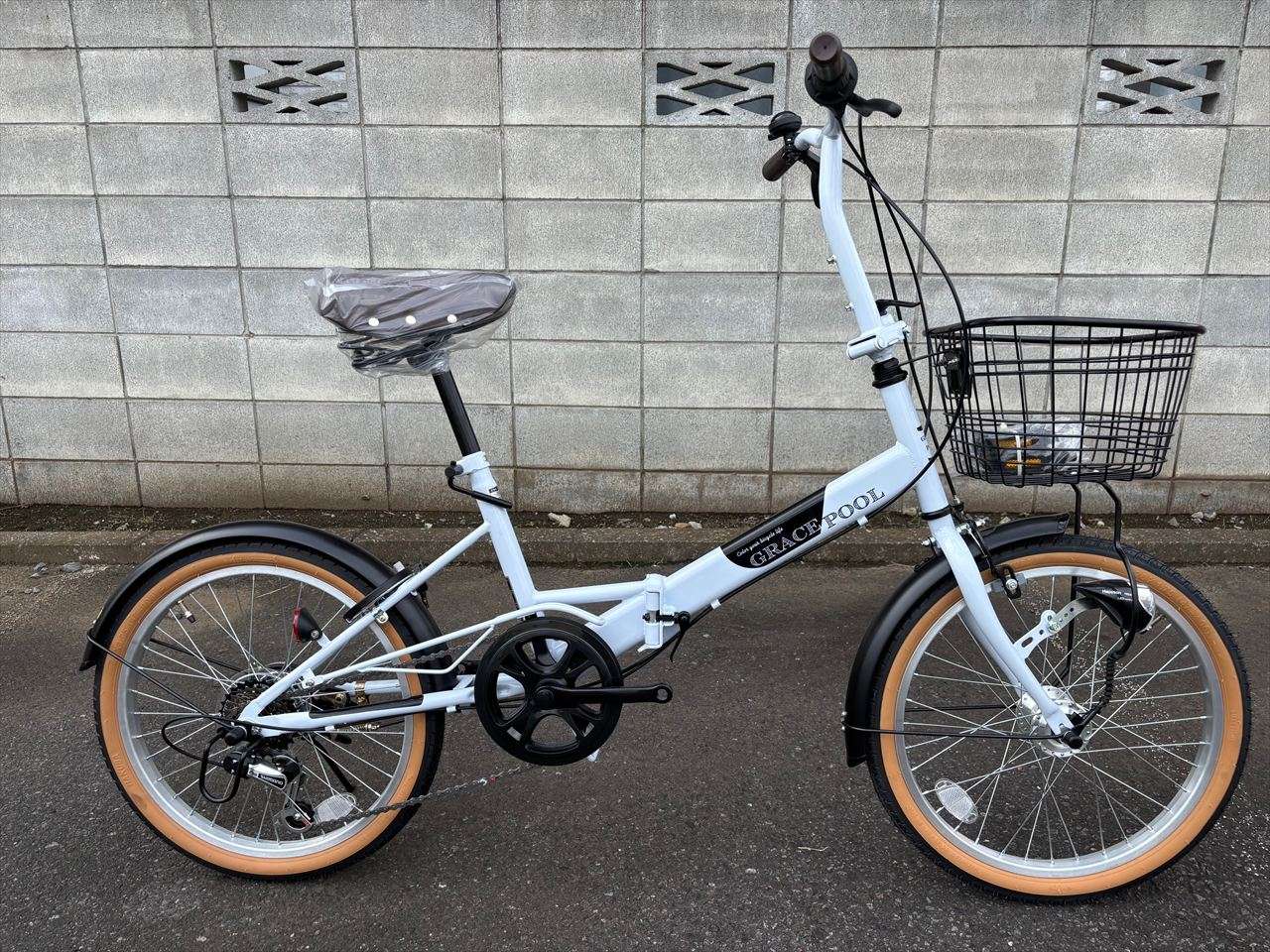 GM 20インチ 折り畳み自転車 2台セット シルバー GM 20インチ 折り畳み