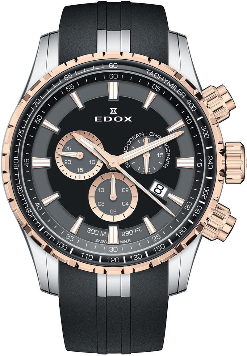 Edox Grand Ocean Chronograph 10226 357RCA NIR - SeriousWatches.com