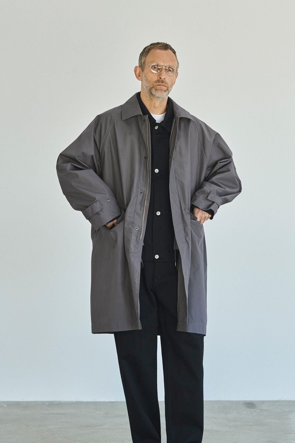 STILL BY HAND - 【24AW】撥水コットンウェザーステンカラーコート