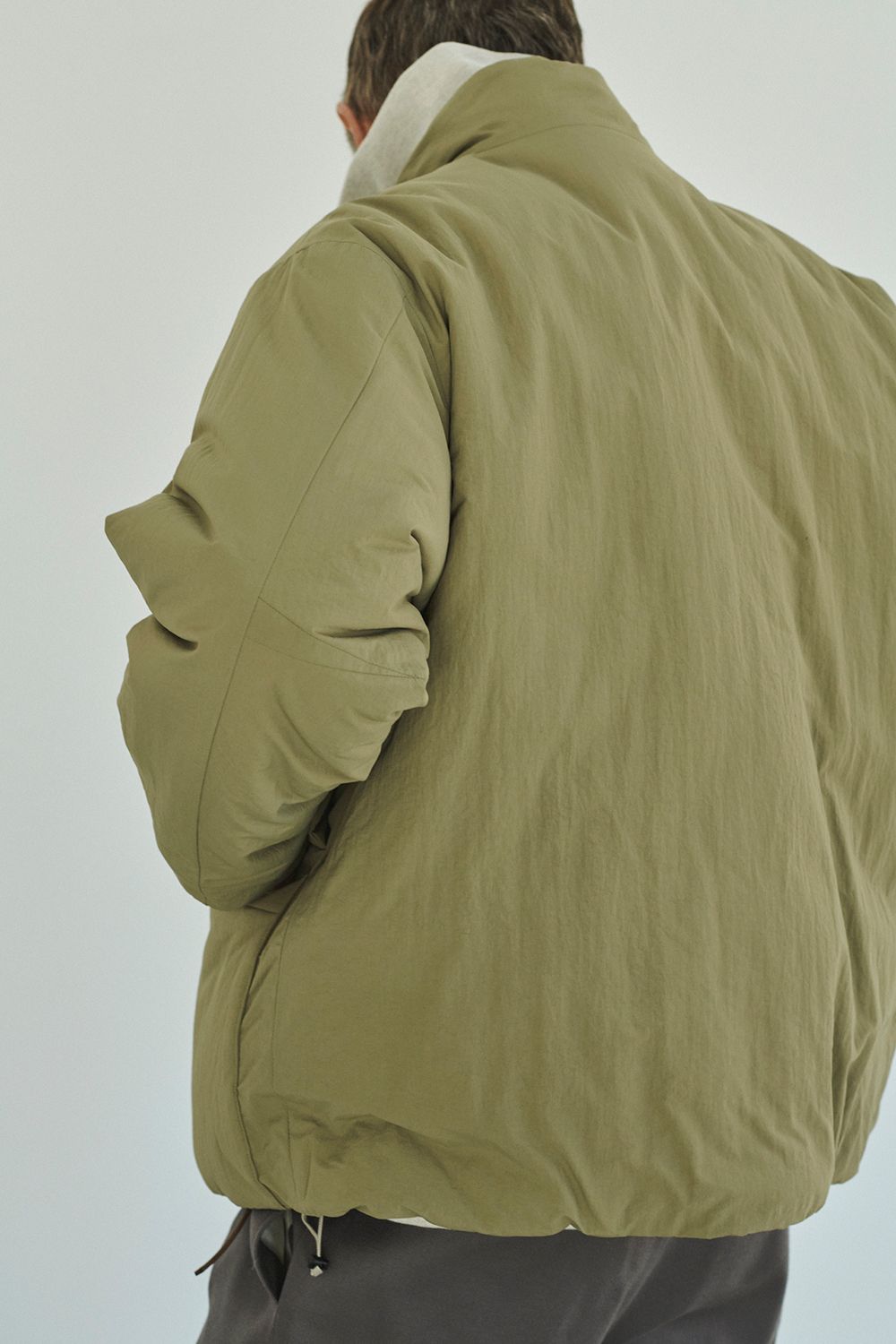 STILL BY HAND - 【24AW】シンサレートスタンドカラーブルゾン(KHAKI