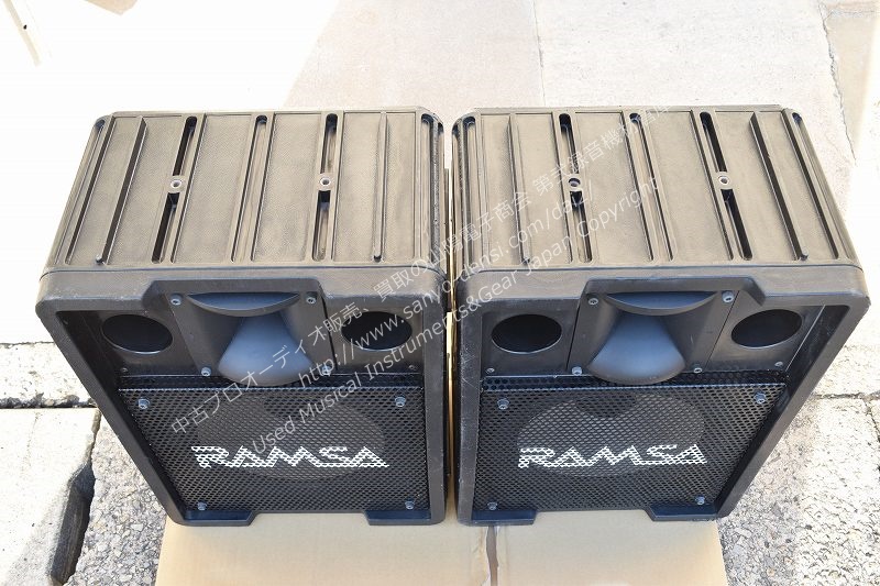 中古音響機器 RAMSA WS-A200】 250W PAスピーカー 2本セット 山陽電子
