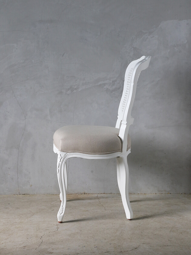 SGDダイニングチェアCHARM BDホワイト - サラグレース