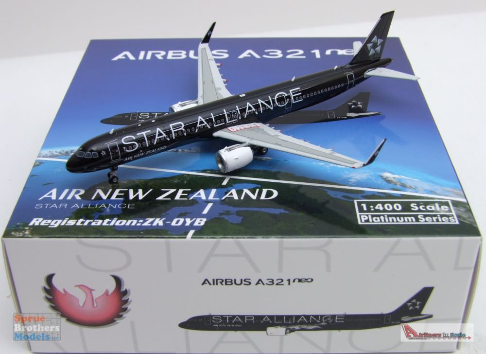 PHX11772 1:400 Phoenix Model Air New Zealand Airbus A321neo Reg