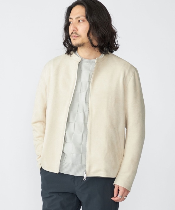 SHIPS: ポリエステル フェイクスエード シングル ライダース｜ SHIPS