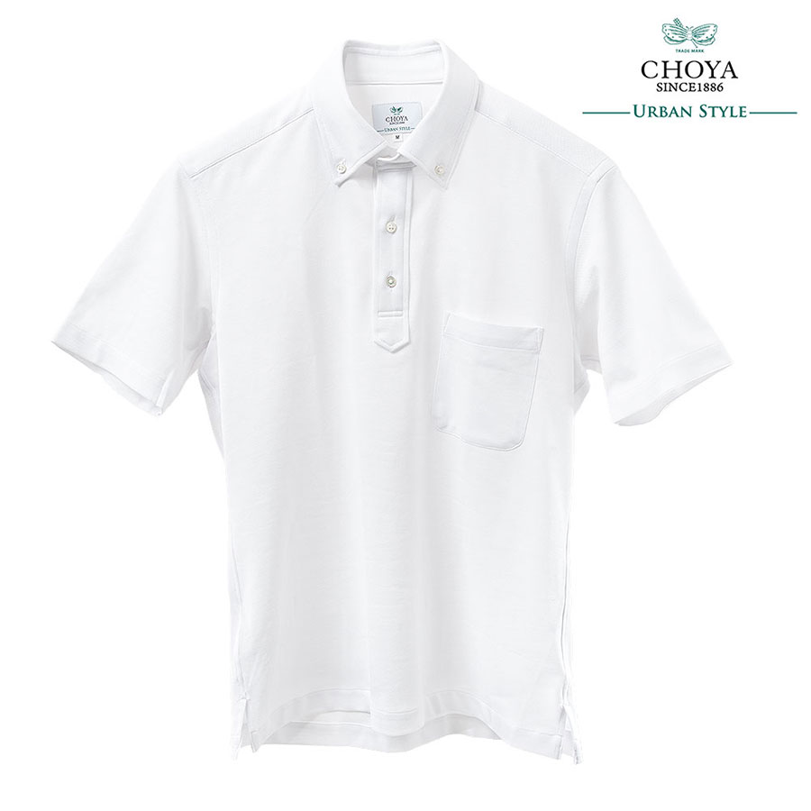 CHOYA URBAN STYLE プルオーバー 半袖 ポロシャツ ニット COOLMAX 綿