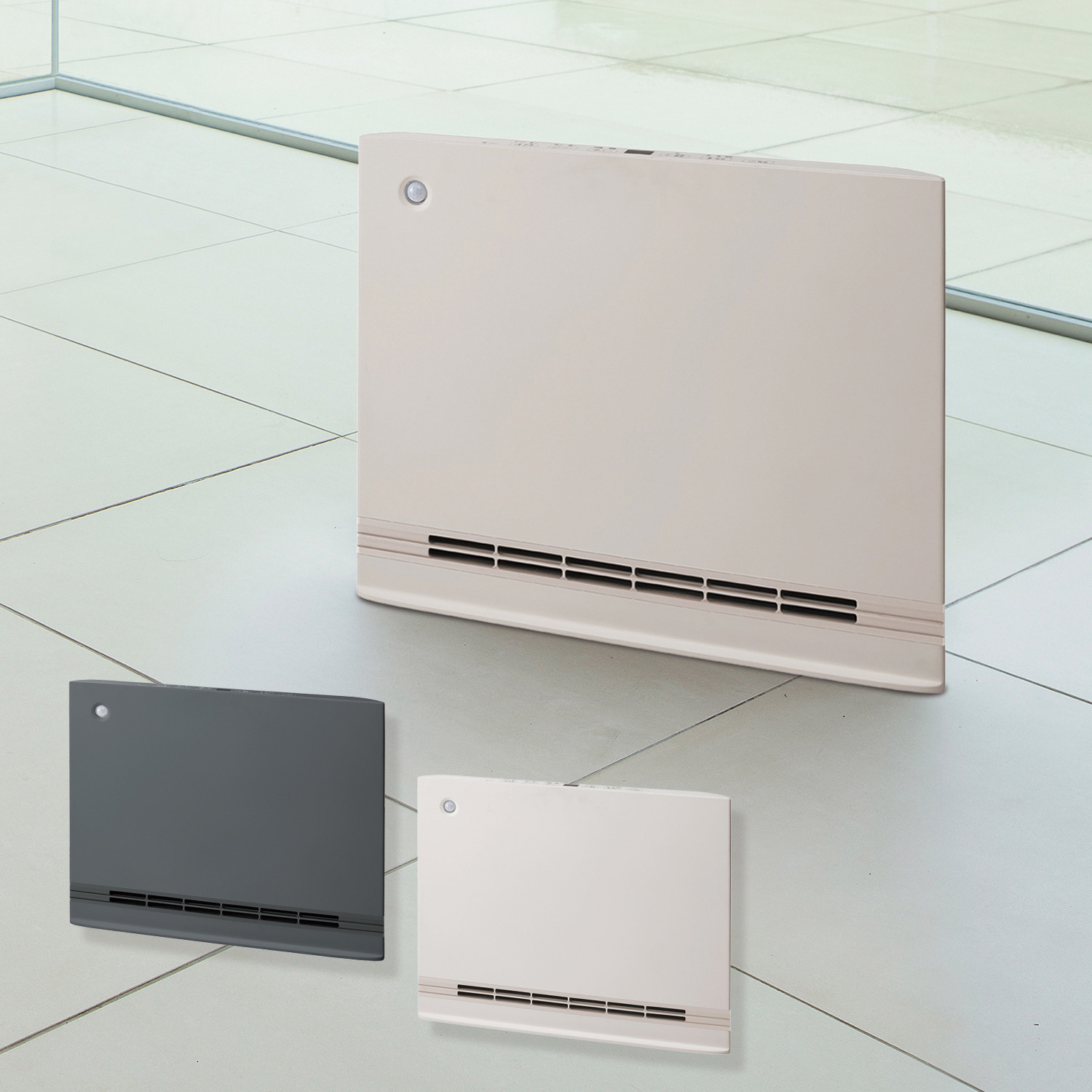 スリーアップ 節電／室温センサー付き 薄型設計なのに大風量 パネル