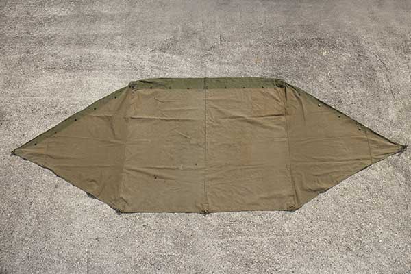 40s 米軍 U.S.ARMY U.S.ステンシル パップテント ハーフ オリーブ