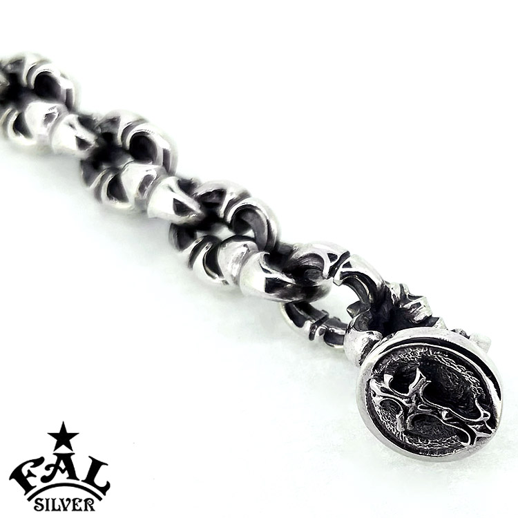 エフエーエル F.A.L FAL シルバー ブレスレット ラージ R.I.P