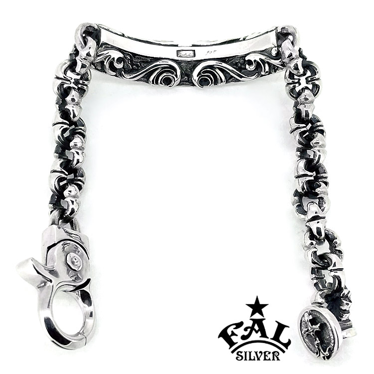 エフエーエル F.A.L FAL シルバー ブレスレット ラージ R.I.P