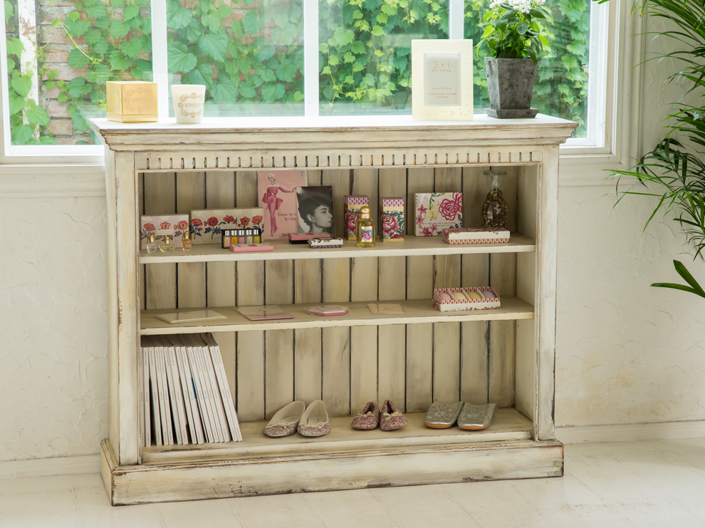 新春SALE】シェルフ アンティーク風 シャビー加工(送料込) 新春SALE