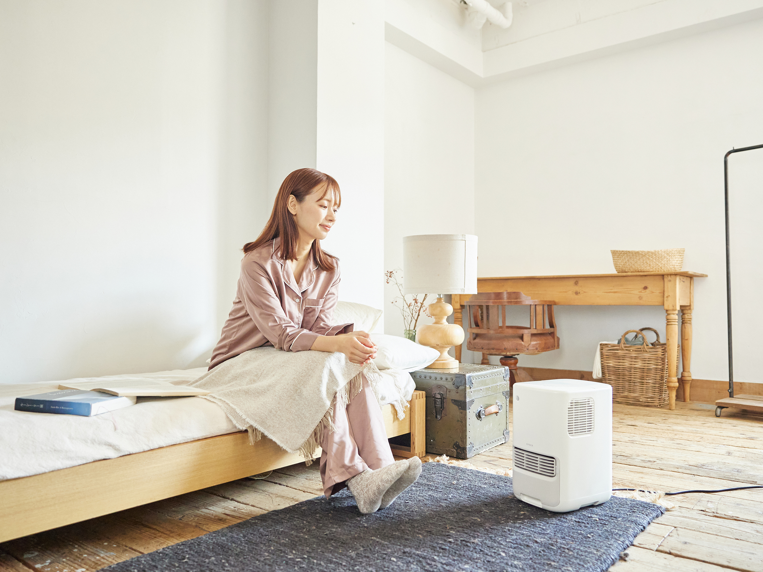 加湿機能付きセラミックファンヒーター ポカプラス｜シロカ