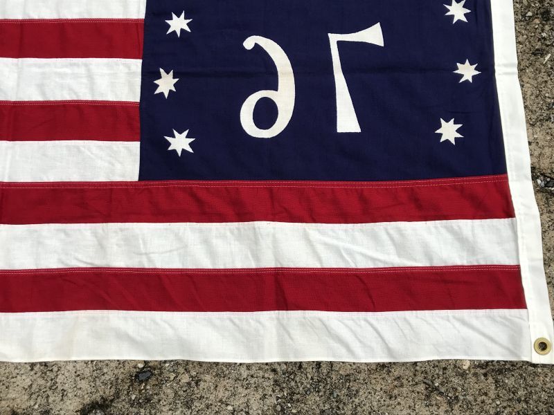 76” Bicentennial 13 Star American Cotton Flag ベニントンフラッグ