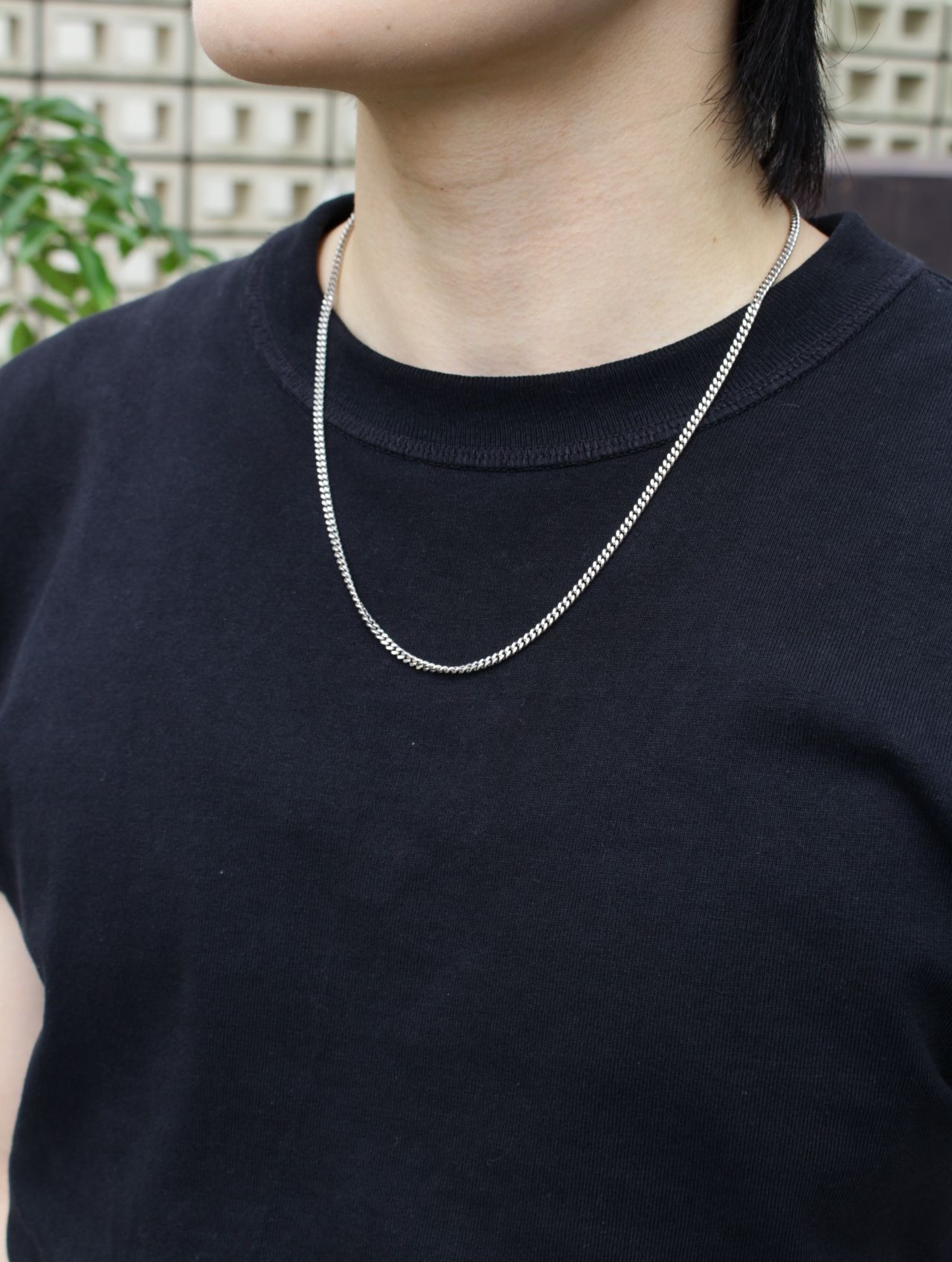 TOMWOOD - カーブ チェーン ネックレス M / CURB CHAIN M / シルバー