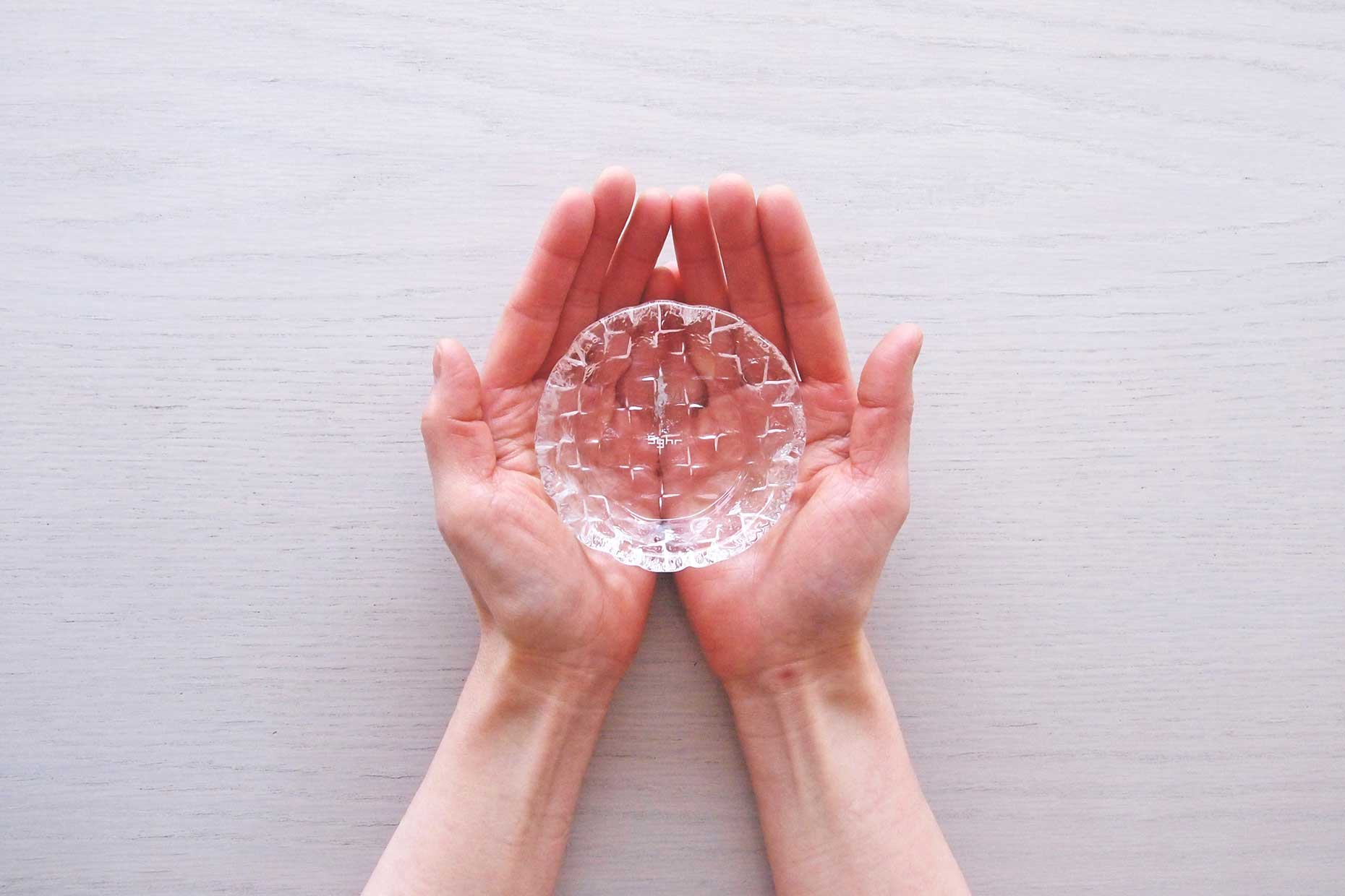 明治末期から大正初期 ミニプレスプレート ウランガラス 4枚セット TSO