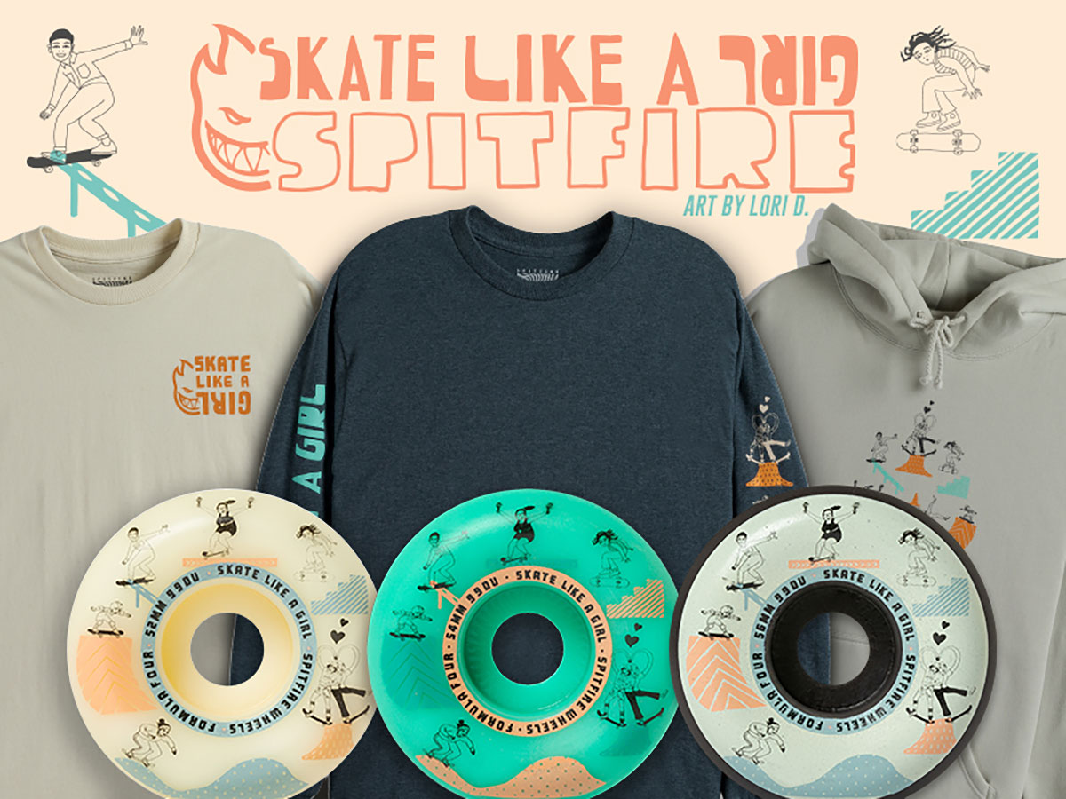 Skate Like A Girl X Spitfire Wheels