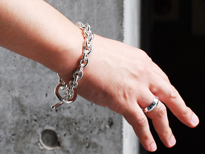 The gradient standard bracelet/END（エンド） - DEFI - シルバー