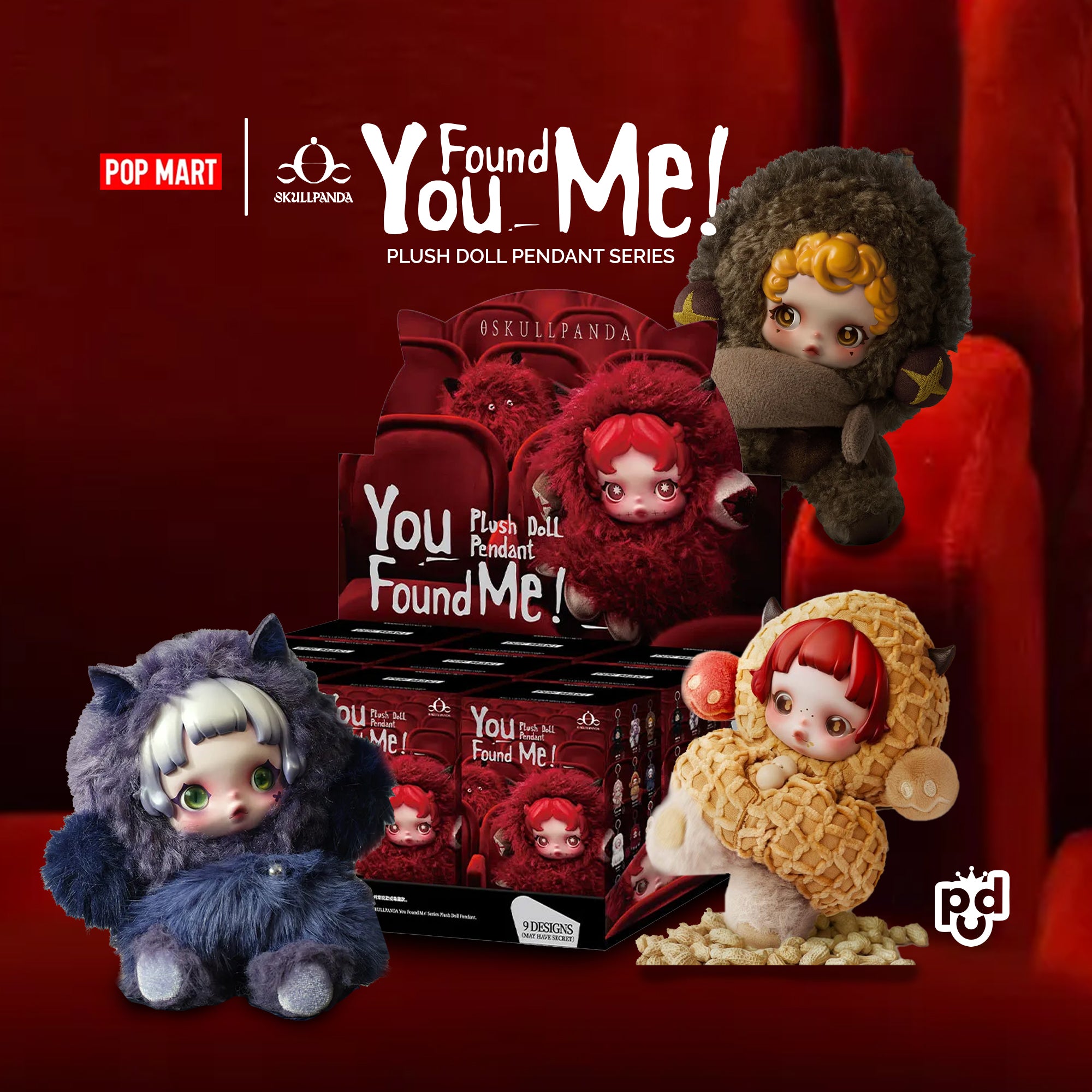 SKULLPANDA You Found Me! Series Plush Doll Pendant – POP CULTURE DEPOT