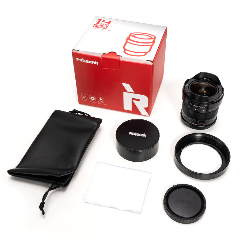 Pergear 14mm F2.8 II Full-Frame Manual Lens for Sony, Nikon, Canon, Le