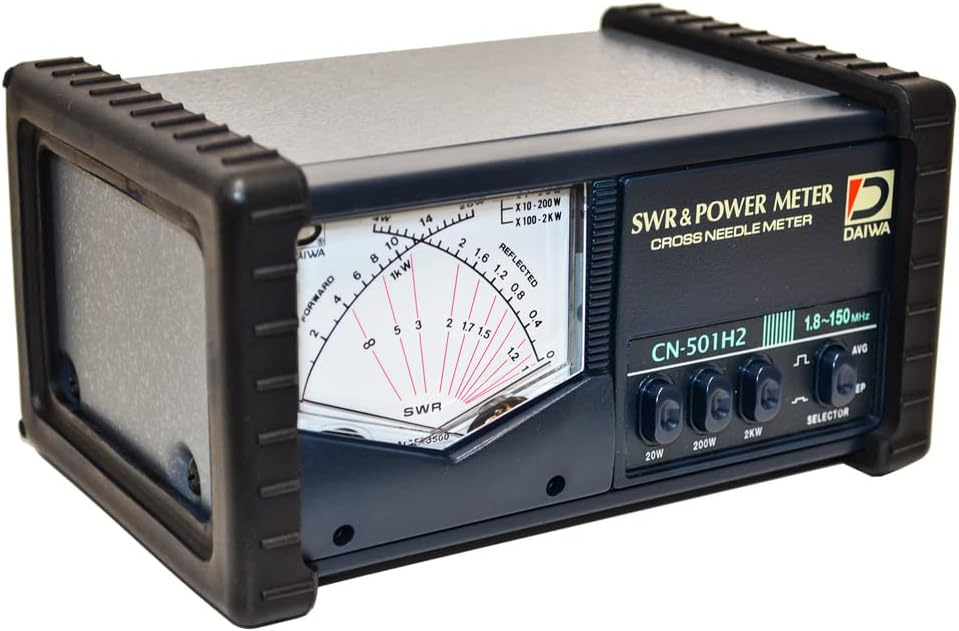 DAIWA CN-501H VSWR Meter / Wattmeter crossed needles 1.8-150 MHz 1500W