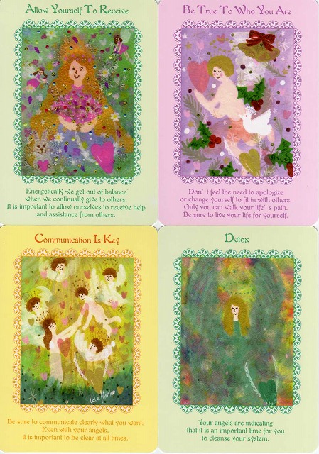 エンジェリック・ウィスパー・オラクルカード』（専用日本語解説書付き