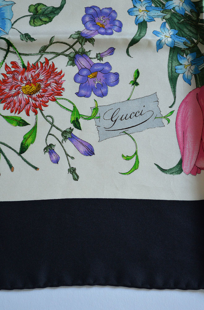 1970'S ヴィンテージグッチ スカーフ ヴィットリオ・アッコルネロ