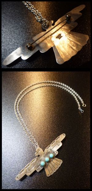 ナバホ Tim・Yazzie ティムヤジー スタンプワーク ターコイズ付