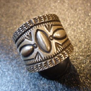 ナバホ Herman・Smith ハーマン・スミス スタンプワーク リング