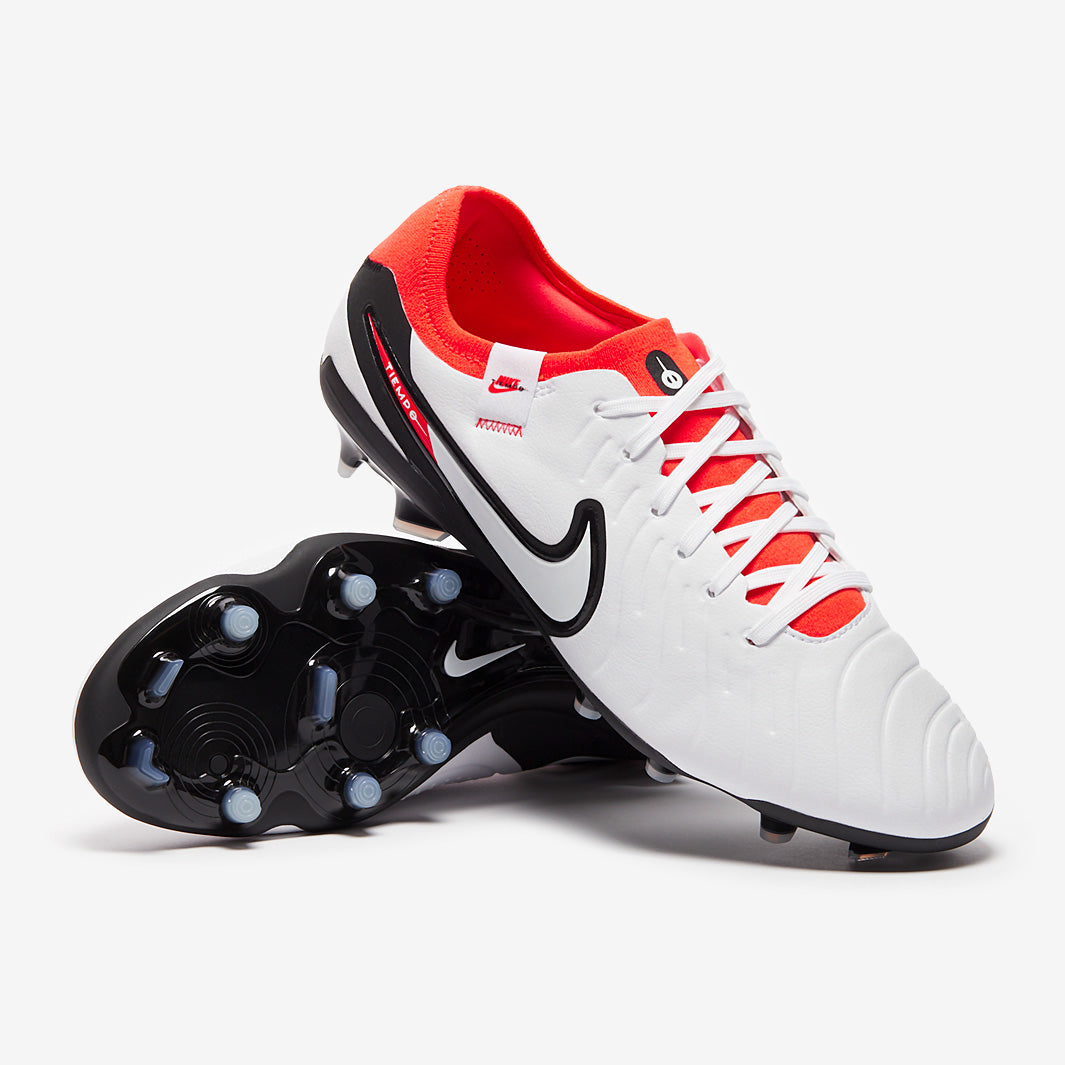 Nike Tiempo Legend X Pro FG - White/Black/Bright Crimson - Mens Boots