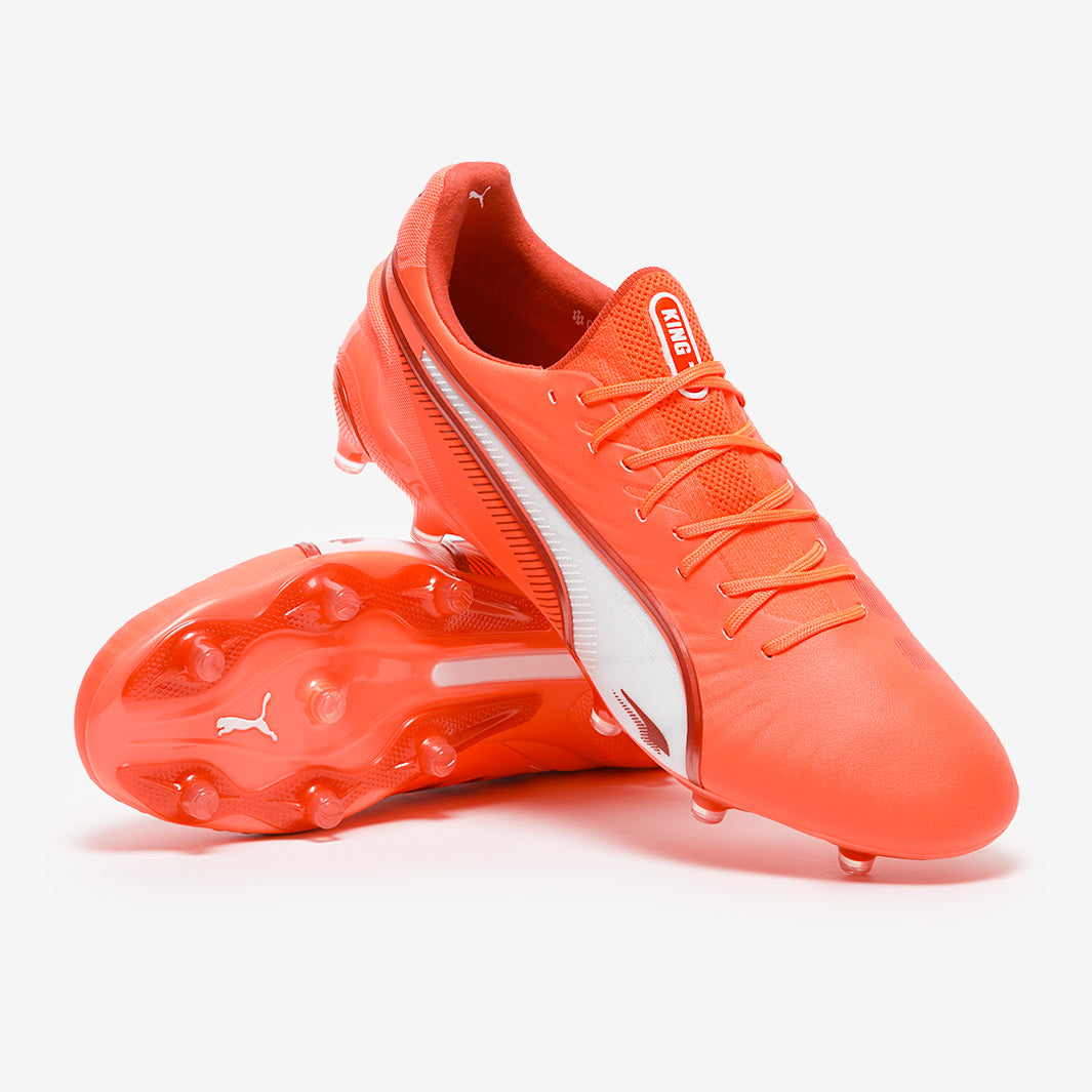 Puma King Ultimate FG/AG - Glowing Red/Puma White/Red Fire - Adult