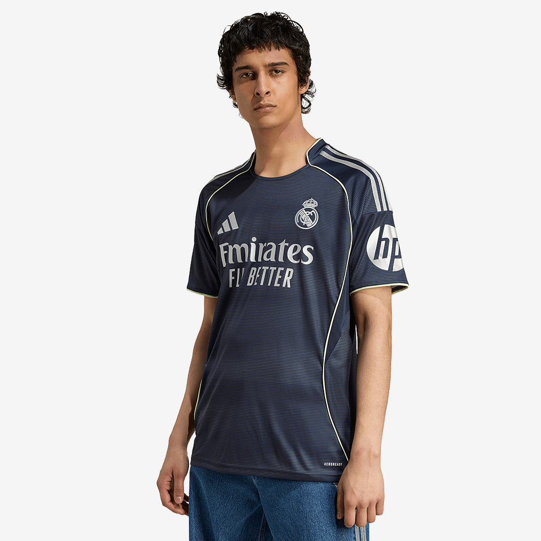 adidas Real Madrid 25/26 Away Jersey - Legend Ink - Mens Replica